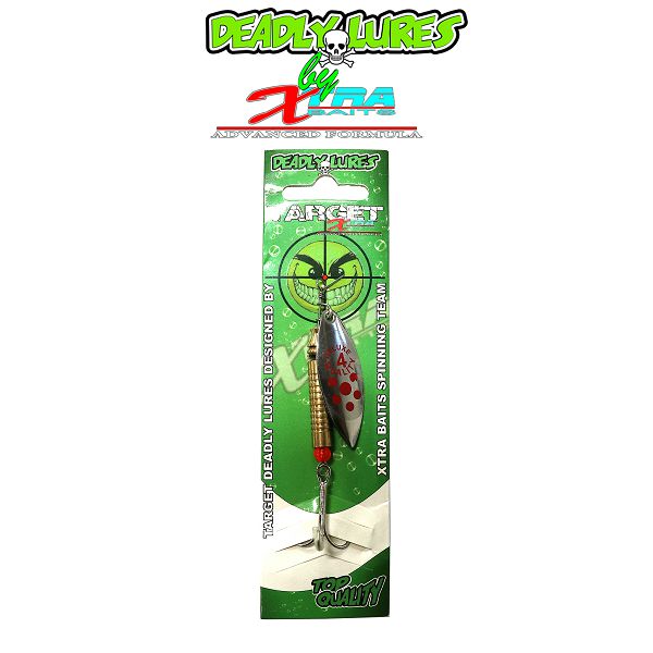 DEADLY SPINNER WILLOW 4# 14G SILVER RED SPOTS